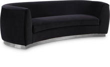 Load image into Gallery viewer, Julian Black Velvet Sofa