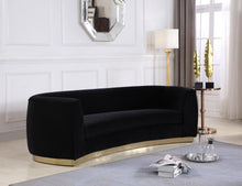 Load image into Gallery viewer, Julian Black Velvet Sofa