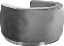 Load image into Gallery viewer, Julian Grey Velvet Chair