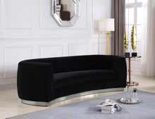 Load image into Gallery viewer, Julian Black Velvet Sofa