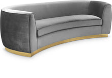 Load image into Gallery viewer, Julian Grey Velvet Sofa