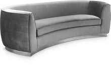 Load image into Gallery viewer, Julian Grey Velvet Sofa