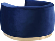 Load image into Gallery viewer, Julian Navy Velvet Chair