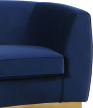 Load image into Gallery viewer, Julian Navy Velvet Sofa