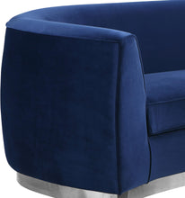 Load image into Gallery viewer, Julian Navy Velvet Chair