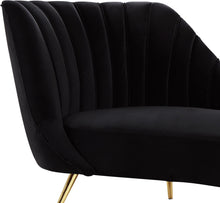 Load image into Gallery viewer, Margo Black Velvet Chaise