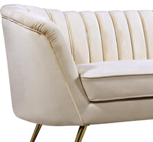 Load image into Gallery viewer, Margo Cream Velvet Sofa