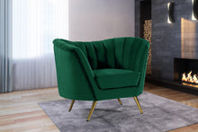 Load image into Gallery viewer, Margo Green Velvet Chair