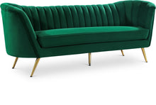 Load image into Gallery viewer, Margo Green Velvet Sofa