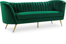 Load image into Gallery viewer, Margo Green Velvet Sofa