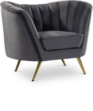 Load image into Gallery viewer, Margo Grey Velvet Chair