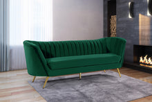 Load image into Gallery viewer, Margo Green Velvet Sofa