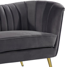 Load image into Gallery viewer, Margo Grey Velvet Sofa