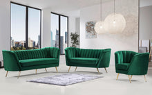 Load image into Gallery viewer, Margo Green Velvet Chair