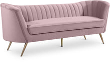Load image into Gallery viewer, Margo Pink Velvet Sofa