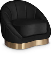 Load image into Gallery viewer, Shelly Black Velvet Chair