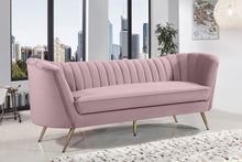 Load image into Gallery viewer, Margo Pink Velvet Sofa