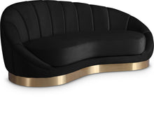 Load image into Gallery viewer, Shelly Black Velvet Chaise