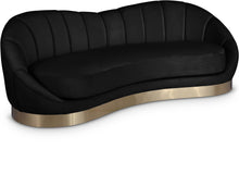 Load image into Gallery viewer, Shelly Black Velvet Sofa