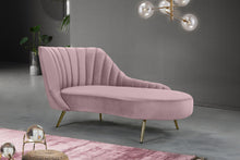 Load image into Gallery viewer, Margo Pink Velvet Chaise