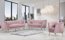Load image into Gallery viewer, Margo Pink Velvet Sofa