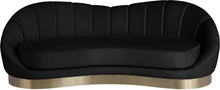 Load image into Gallery viewer, Shelly Black Velvet Sofa