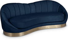 Load image into Gallery viewer, Shelly Navy Velvet Sofa