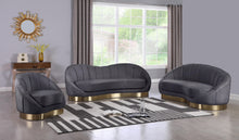 Load image into Gallery viewer, Shelly Grey Velvet Sofa
