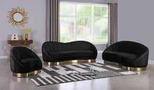 Load image into Gallery viewer, Shelly Black Velvet Chair