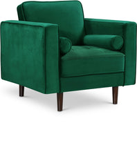 Load image into Gallery viewer, Emily Green Velvet Chair