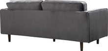 Load image into Gallery viewer, Emily Grey Velvet Loveseat