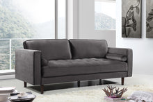Load image into Gallery viewer, Emily Grey Velvet Sofa