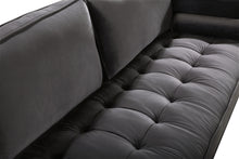 Load image into Gallery viewer, Emily Grey Velvet Loveseat