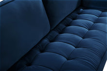 Load image into Gallery viewer, Emily Navy Velvet Chair