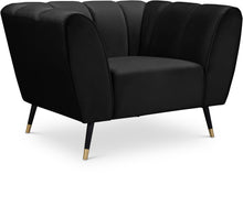Load image into Gallery viewer, Beaumont Black Velvet Chair