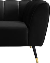 Load image into Gallery viewer, Beaumont Black Velvet Chair