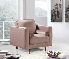 Load image into Gallery viewer, Emily Pink Velvet Chair