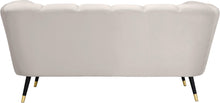 Load image into Gallery viewer, Beaumont Cream Velvet Loveseat