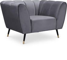 Load image into Gallery viewer, Beaumont Grey Velvet Chair