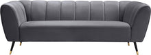 Load image into Gallery viewer, Beaumont Grey Velvet Sofa