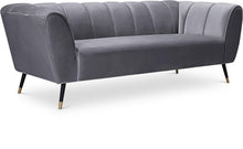 Load image into Gallery viewer, Beaumont Grey Velvet Sofa