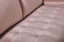 Load image into Gallery viewer, Emily Pink Velvet Loveseat
