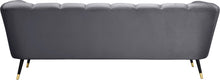 Load image into Gallery viewer, Beaumont Grey Velvet Sofa