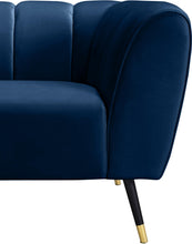 Load image into Gallery viewer, Beaumont Navy Velvet Chair