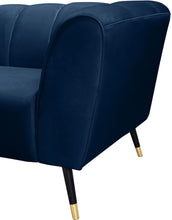 Load image into Gallery viewer, Beaumont Navy Velvet Chair
