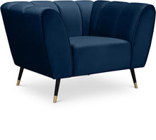 Load image into Gallery viewer, Beaumont Navy Velvet Chair