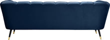 Load image into Gallery viewer, Beaumont Navy Velvet Sofa