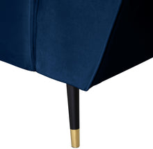 Load image into Gallery viewer, Beaumont Navy Velvet Loveseat