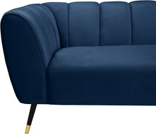 Load image into Gallery viewer, Beaumont Navy Velvet Sofa