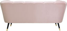 Load image into Gallery viewer, Beaumont Pink Velvet Loveseat
